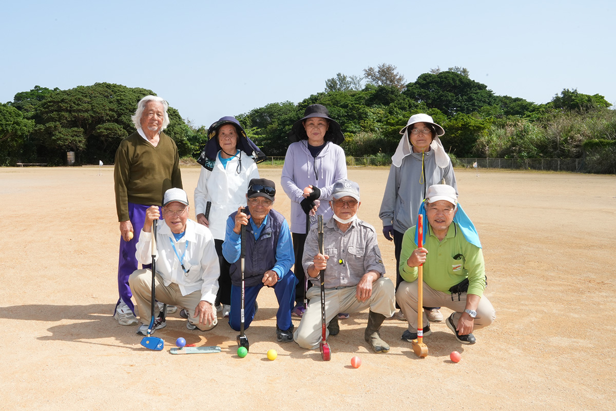 グラウンドゴルフ愛好会集合写真